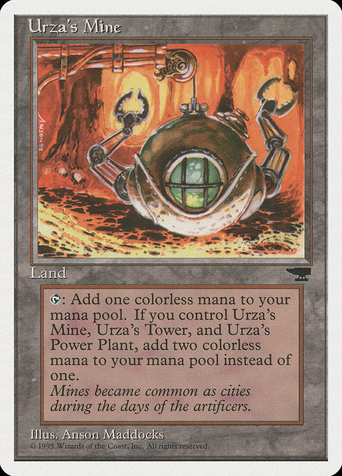 Urza's Mine (Orange Background) [Chronicles] | Empire Gaming NC