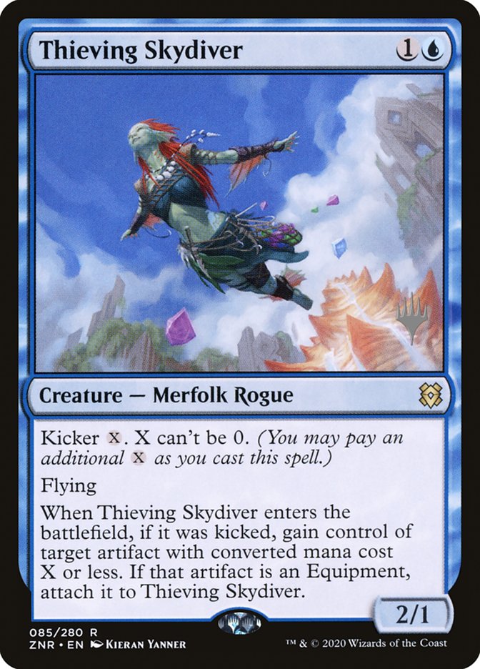 Thieving Skydiver (Promo Pack) [Zendikar Rising Promos] | Empire Gaming NC