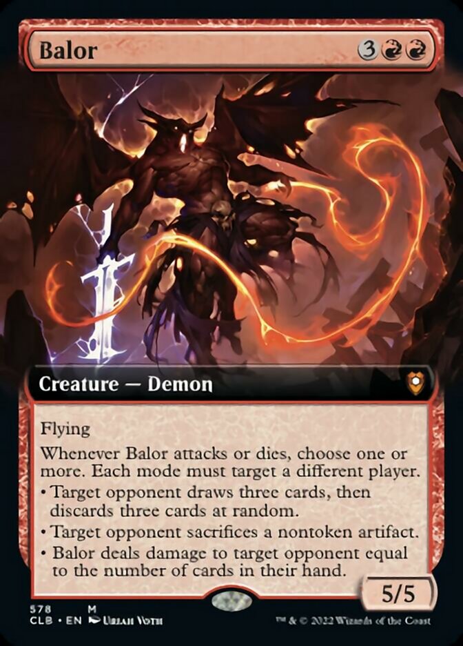 Balor (Extended Art) [Commander Legends: Battle for Baldur's Gate] | Empire Gaming NC