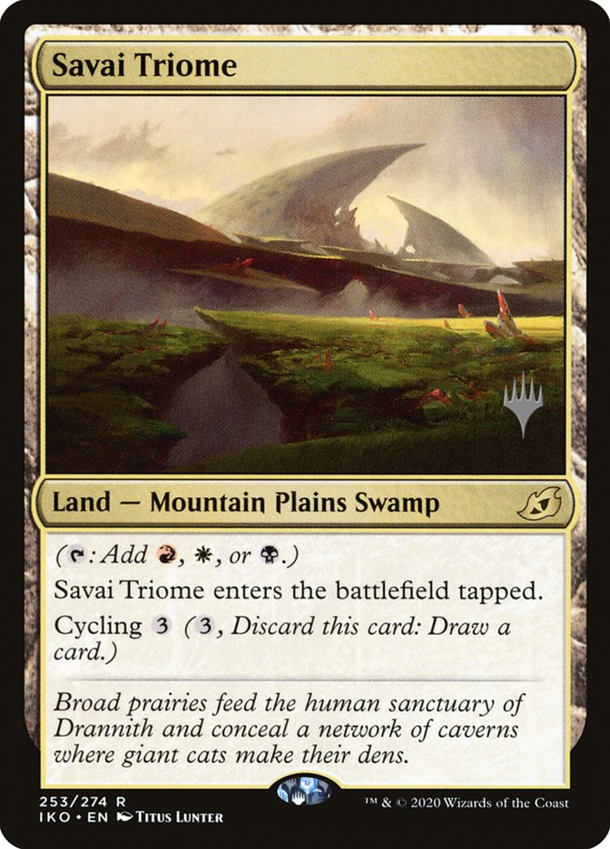 Savai Triome (Promo Pack) [Ikoria: Lair of Behemoths Promos] | Empire Gaming NC