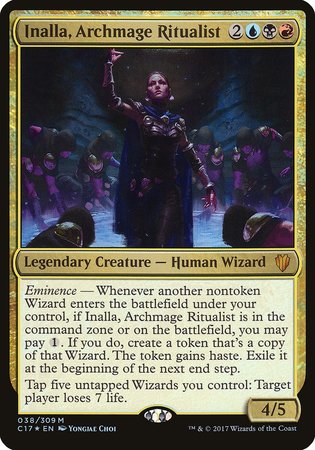 Inalla, Archmage Ritualist (Commander 2017) [Commander 2017 Oversized] | Empire Gaming NC