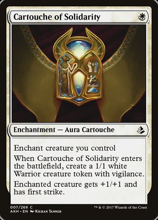 Cartouche of Solidarity [Amonkhet] | Empire Gaming NC