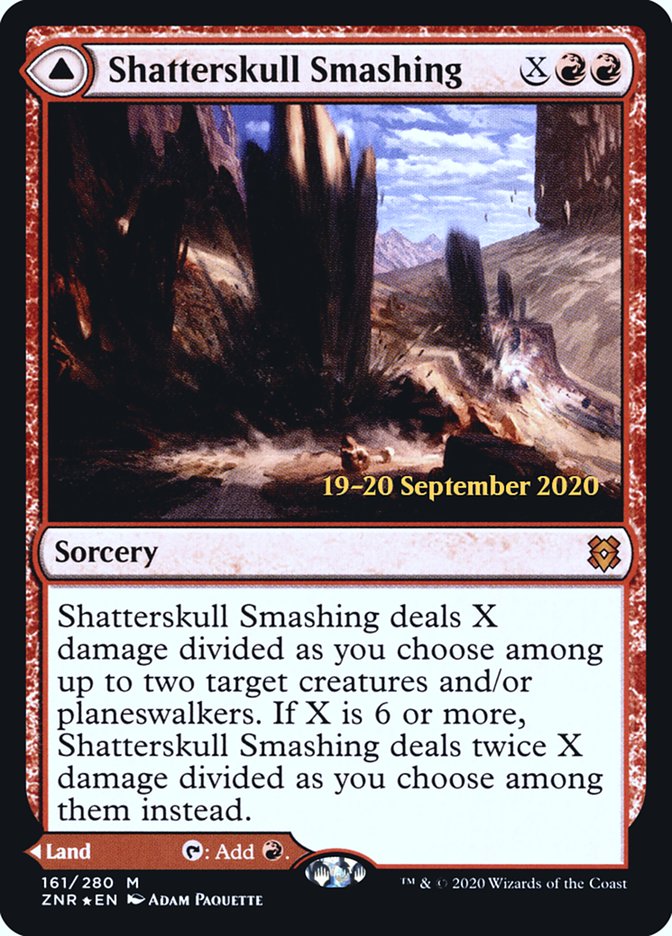 Shatterskull Smashing // Shatterskull, the Hammer Pass  [Zendikar Rising Prerelease Promos] | Empire Gaming NC