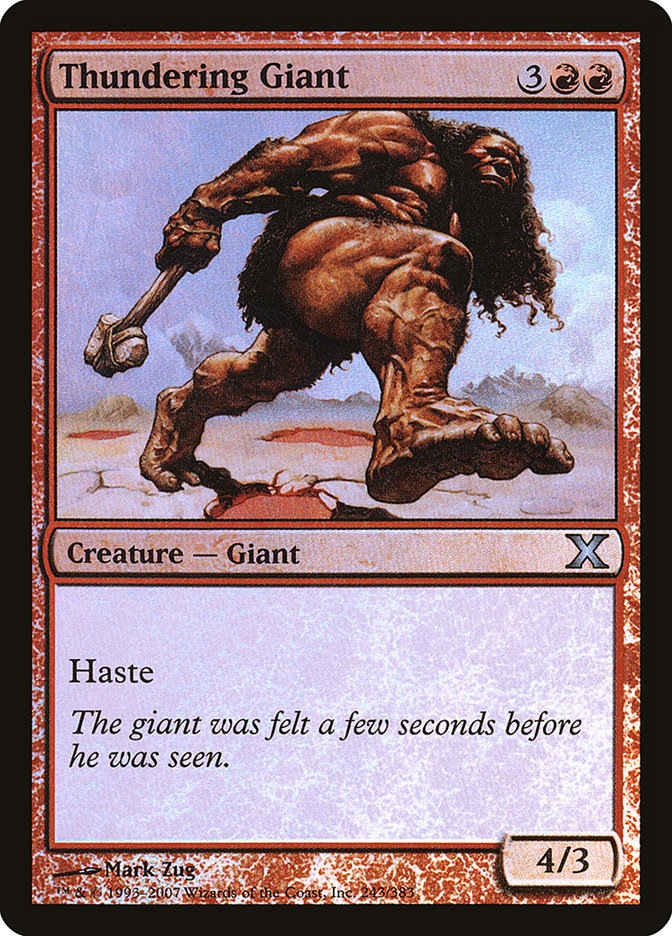 Thundering Giant (Premium Foil) [Tenth Edition] | Empire Gaming NC