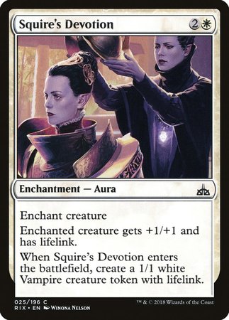 Squire's Devotion [Rivals of Ixalan] | Empire Gaming NC