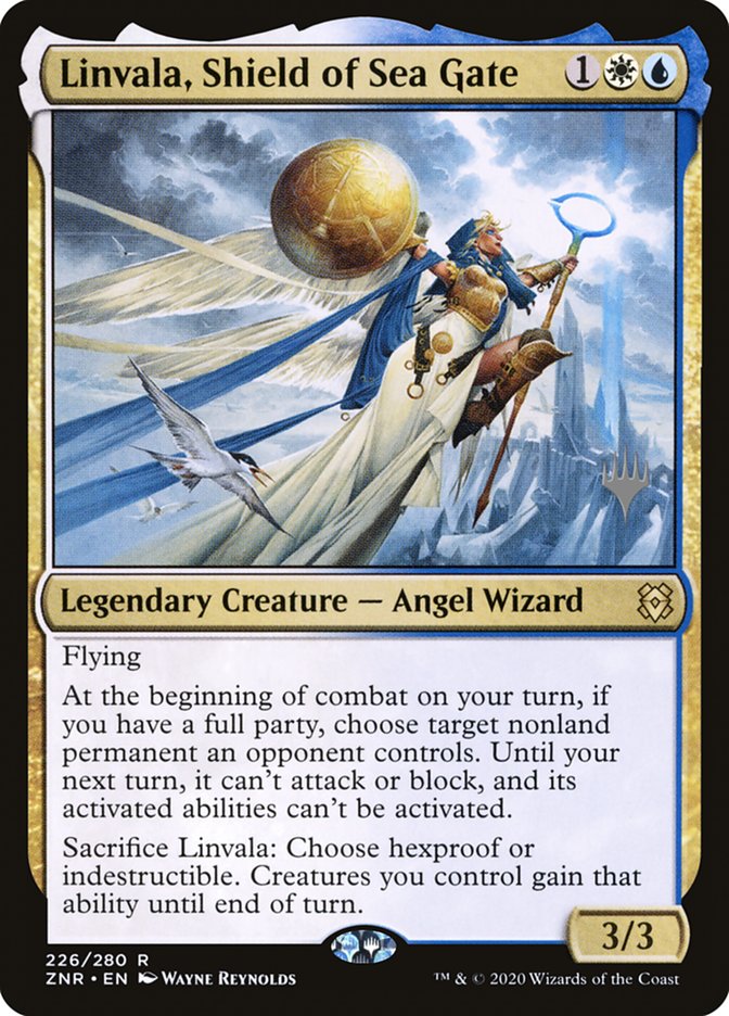 Linvala, Shield of Sea Gate (Promo Pack) [Zendikar Rising Promos] | Empire Gaming NC