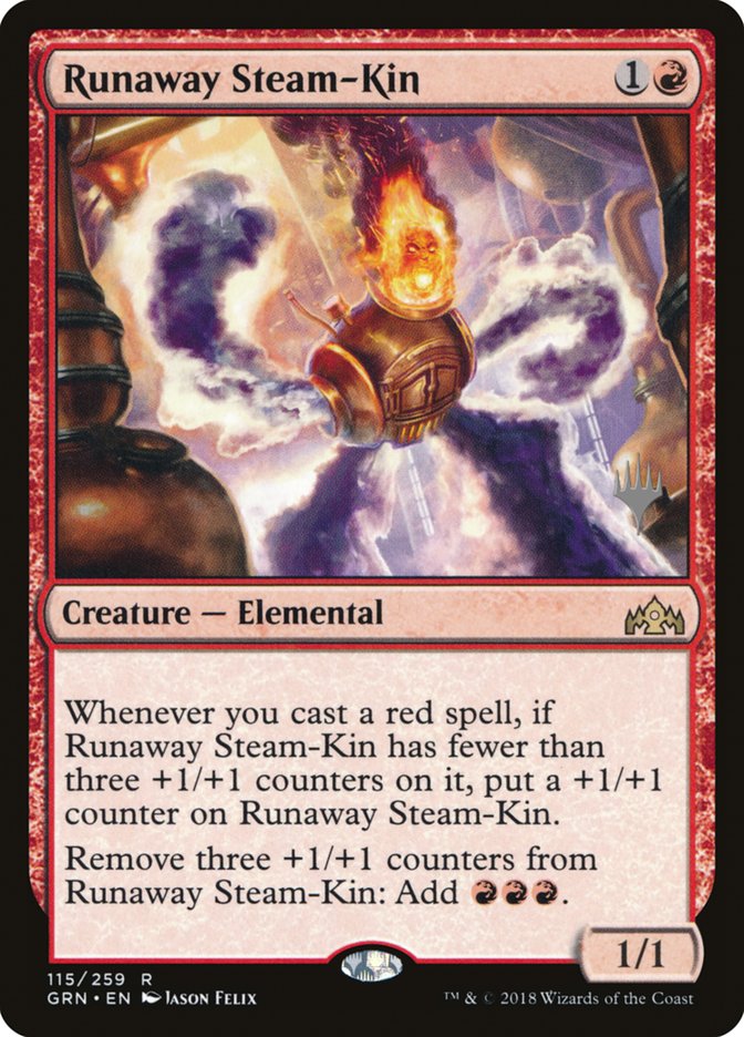 Runaway Steam-Kin [Guilds of Ravnica Promos] | Empire Gaming NC