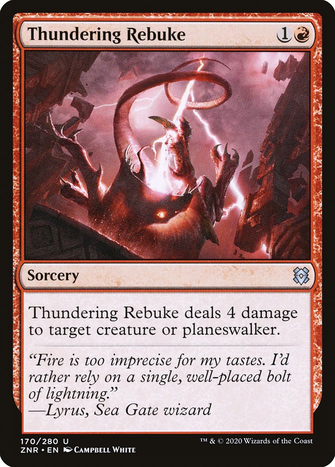 Thundering Rebuke [Zendikar Rising] | Empire Gaming NC