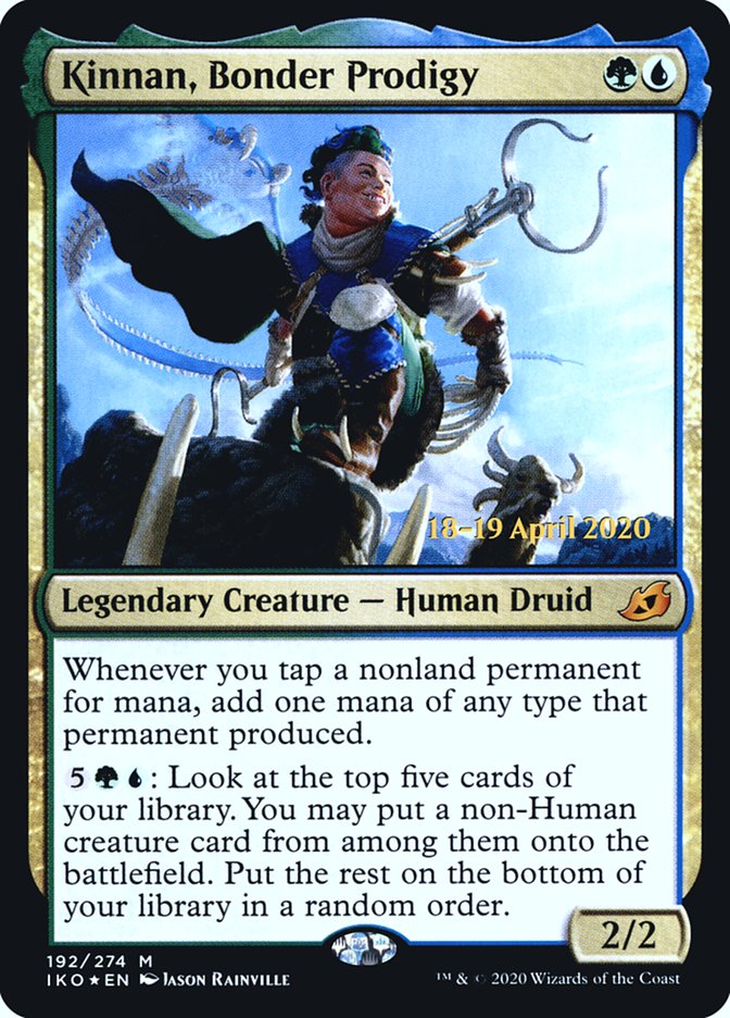 Kinnan, Bonder Prodigy  [Ikoria: Lair of Behemoths Prerelease Promos] | Empire Gaming NC