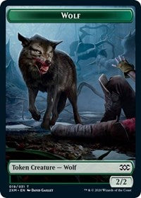 Wolf // Wurm (030) Double-sided Token [Double Masters Tokens] | Empire Gaming NC