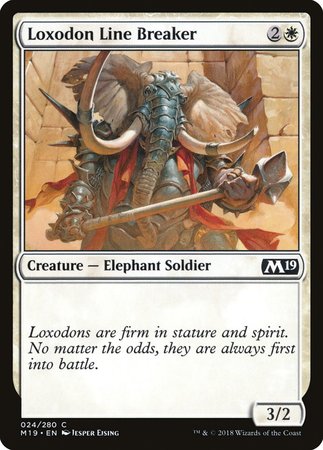 Loxodon Line Breaker [Core Set 2019] | Empire Gaming NC