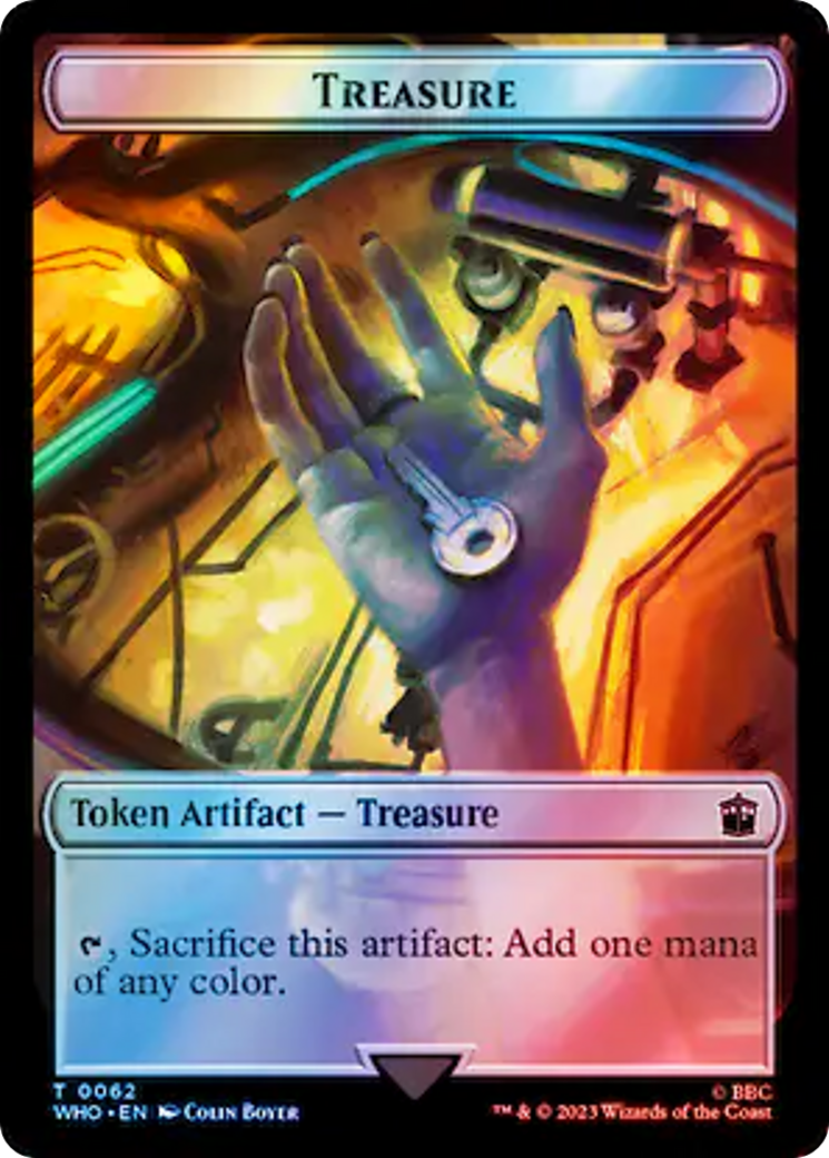 Copy // Treasure (0062) Double-Sided Token (Surge Foil) [Doctor Who Tokens] | Empire Gaming NC