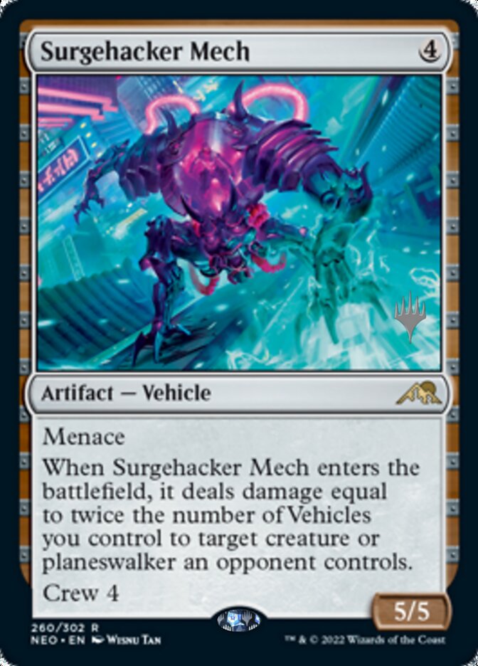 Surgehacker Mech (Promo Pack) [Kamigawa: Neon Dynasty Promos] | Empire Gaming NC