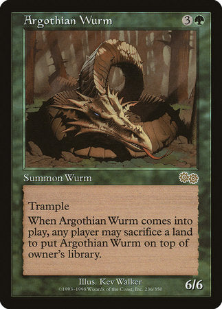 Argothian Wurm [Urza's Saga] | Empire Gaming NC