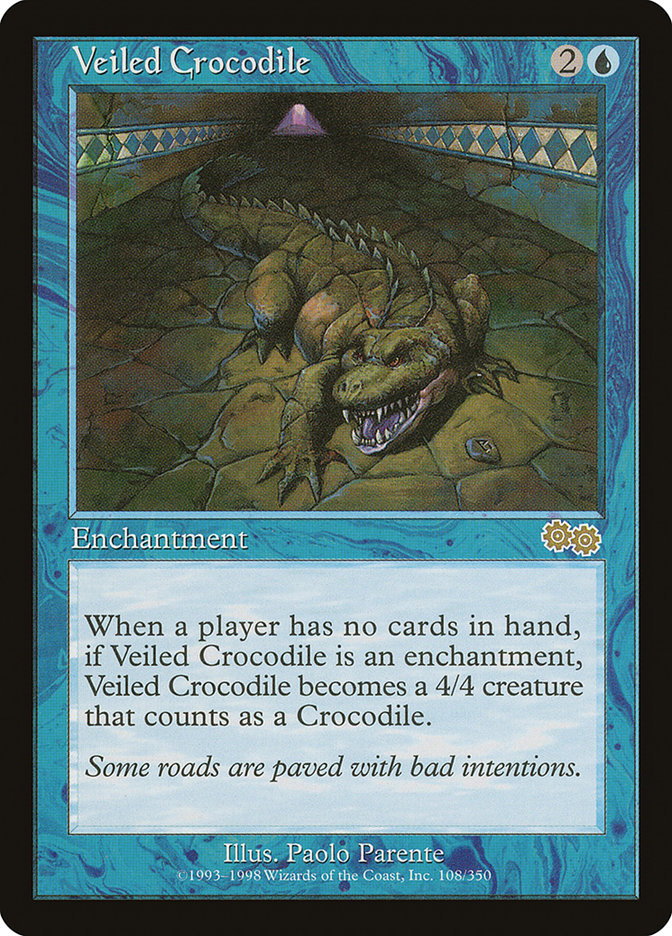 Veiled Crocodile [Urza's Saga] | Empire Gaming NC