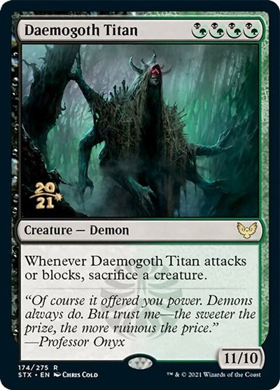 Daemogoth Titan [Strixhaven: School of Mages Prerelease Promos] | Empire Gaming NC