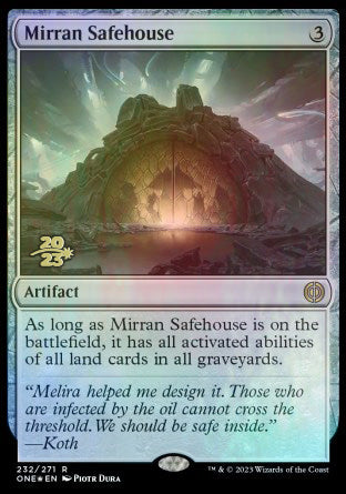 Mirran Safehouse [Phyrexia: All Will Be One Prerelease Promos] | Empire Gaming NC