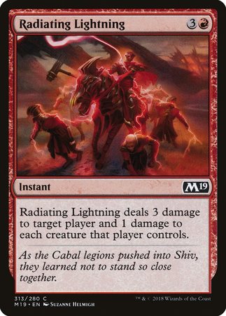 Radiating Lightning [Core Set 2019] | Empire Gaming NC