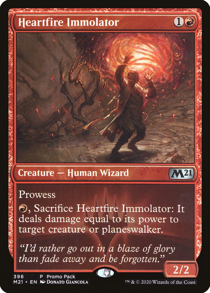 Heartfire Immolator (Promo Pack) [Core Set 2021 Promos] | Empire Gaming NC