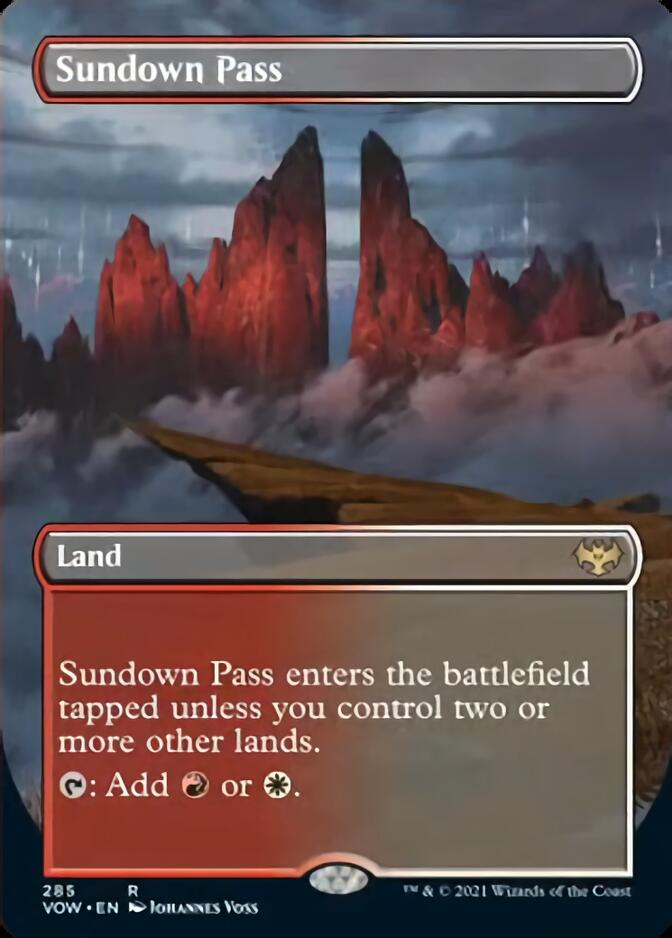 Sundown Pass (Borderless) [Innistrad: Crimson Vow] | Empire Gaming NC