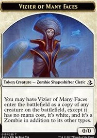 Vizier of Many Faces // Zombie Token [Amonkhet Tokens] | Empire Gaming NC