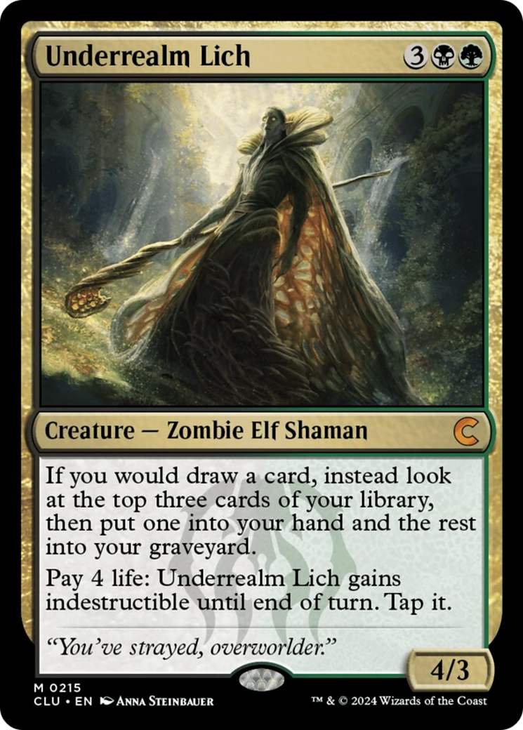 Underrealm Lich [Ravnica: Clue Edition] | Empire Gaming NC