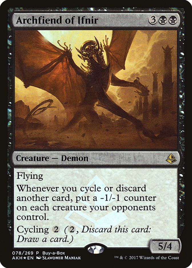 Archfiend of Ifnir (Buy-A-Box) [Amonkhet Promos] | Empire Gaming NC