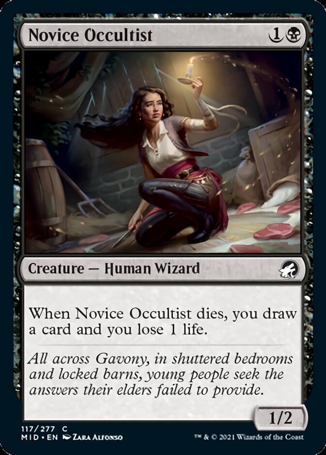 Novice Occultist [Innistrad: Midnight Hunt] | Empire Gaming NC