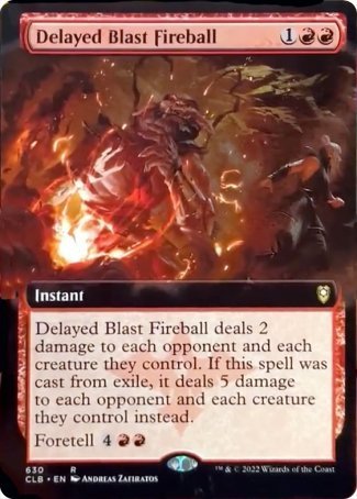 Delayed Blast Fireball (Extended Art) [Commander Legends: Battle for Baldur's Gate] | Empire Gaming NC