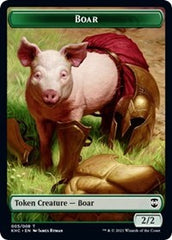 Boar // Spirit Double-sided Token [Kaldheim Commander Tokens] | Empire Gaming NC