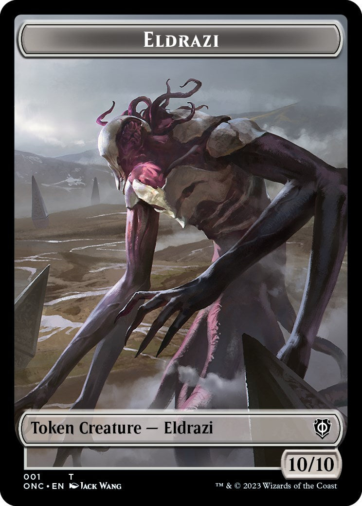 Soldier (017) // Eldrazi Double-Sided Token [Phyrexia: All Will Be One Commander Tokens] | Empire Gaming NC