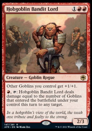 Hobgoblin Bandit Lord (Promo Pack) [Dungeons & Dragons: Adventures in the Forgotten Realms Promos] | Empire Gaming NC