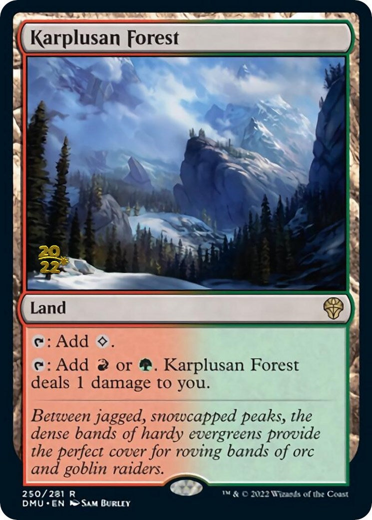 Karplusan Forest [Dominaria United Prerelease Promos] | Empire Gaming NC