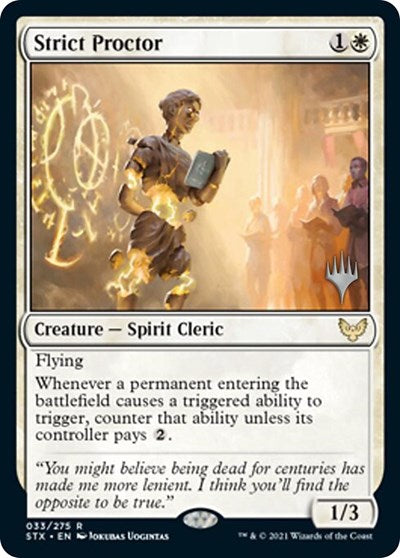 Strict Proctor (Promo Pack) [Strixhaven: School of Mages Promos] | Empire Gaming NC