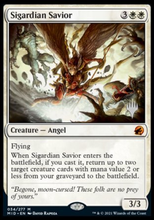 Sigardian Savior (Promo Pack) [Innistrad: Midnight Hunt Promos] | Empire Gaming NC