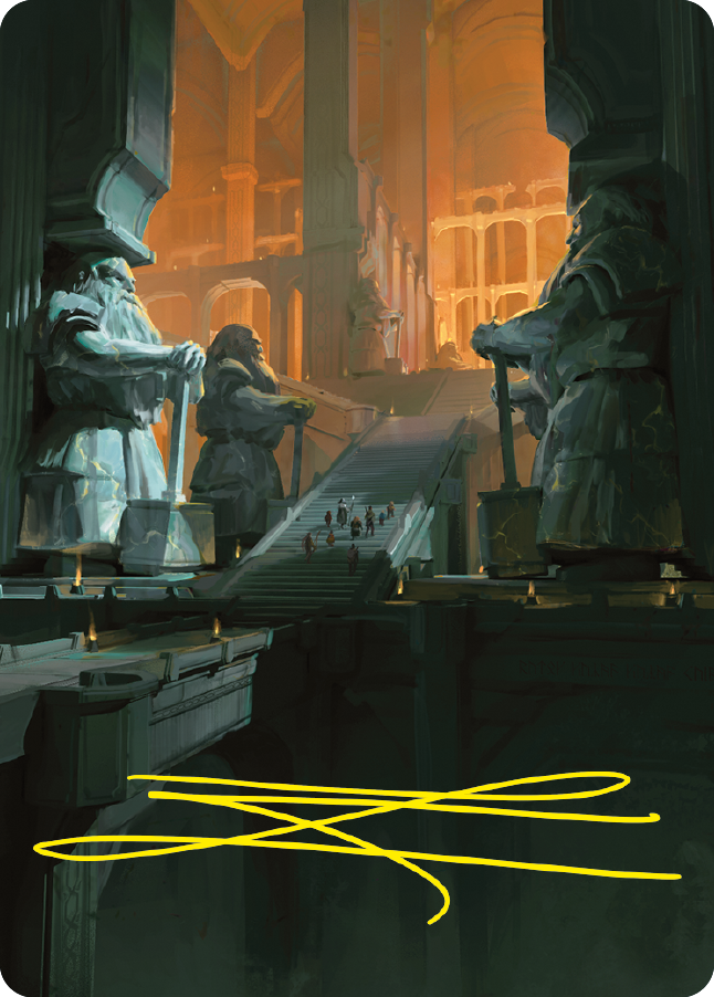 Mines of Moria Art Card (Gold-Stamped Signature) [The Lord of the Rings: Tales of Middle-earth Art Series] | Empire Gaming NC