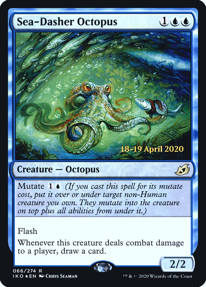 Sea-Dasher Octopus  [Ikoria: Lair of Behemoths Prerelease Promos] | Empire Gaming NC