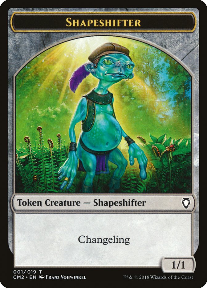 Shapeshifter Token [Commander Anthology Volume II Tokens] | Empire Gaming NC