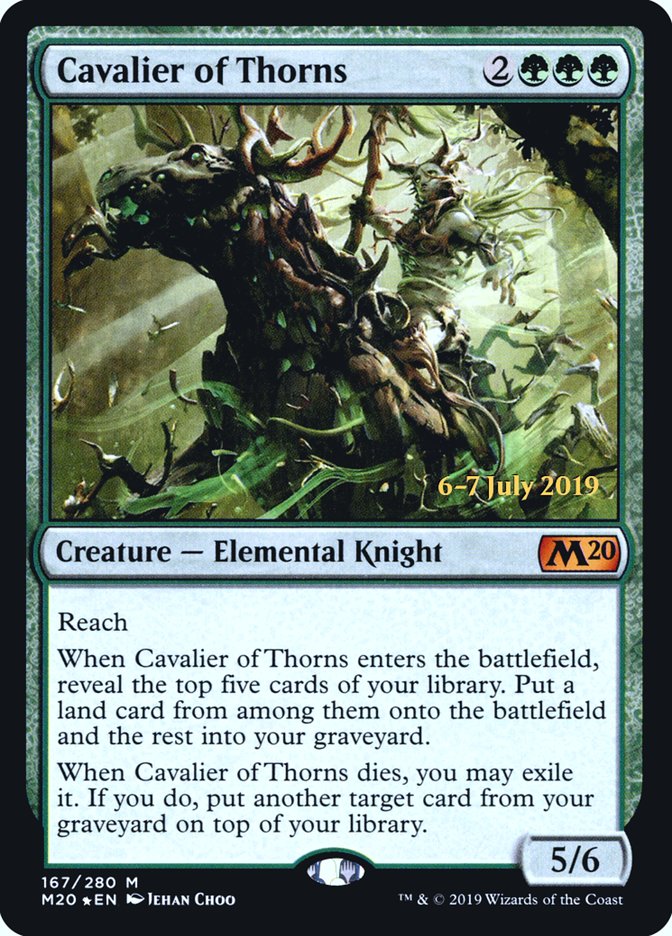 Cavalier of Thorns  [Core Set 2020 Prerelease Promos] | Empire Gaming NC