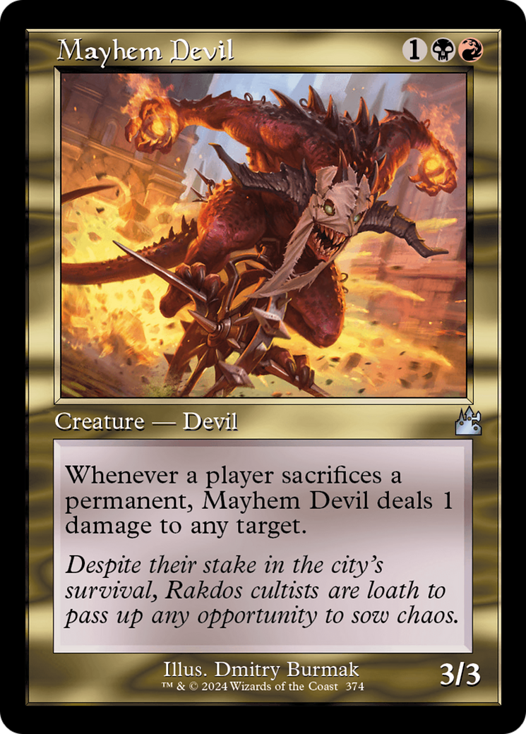 Mayhem Devil (Retro Frame) [Ravnica Remastered] | Empire Gaming NC