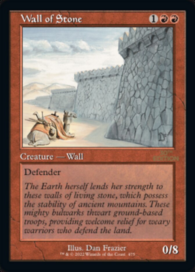 Wall of Stone (Retro) [30th Anniversary Edition] | Empire Gaming NC