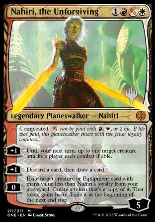 Nahiri, the Unforgiving (Promo Pack) [Phyrexia: All Will Be One Promos] | Empire Gaming NC