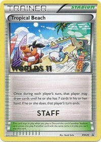 Tropical Beach (Staff) (BW28) [Black and White Promos] | Empire Gaming NC