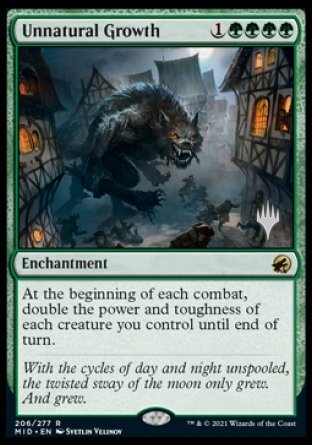 Unnatural Growth (Promo Pack) [Innistrad: Midnight Hunt Promos] | Empire Gaming NC