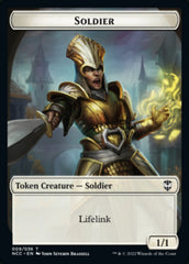 Soldier (09) // Cat Beast Double-sided Token [Streets of New Capenna Commander Tokens] | Empire Gaming NC