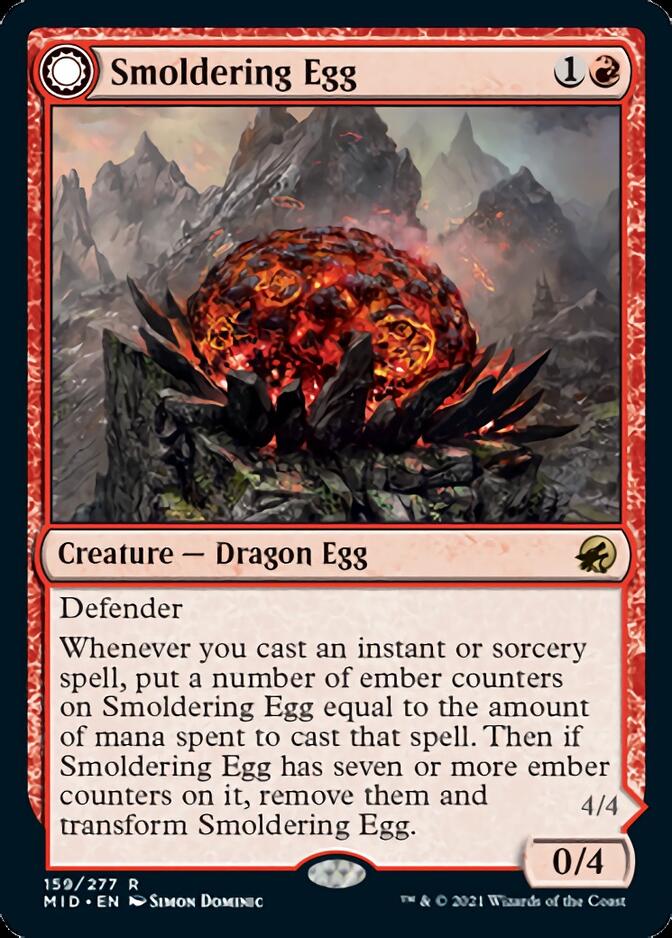 Smoldering Egg // Ashmouth Dragon [Innistrad: Midnight Hunt] | Empire Gaming NC