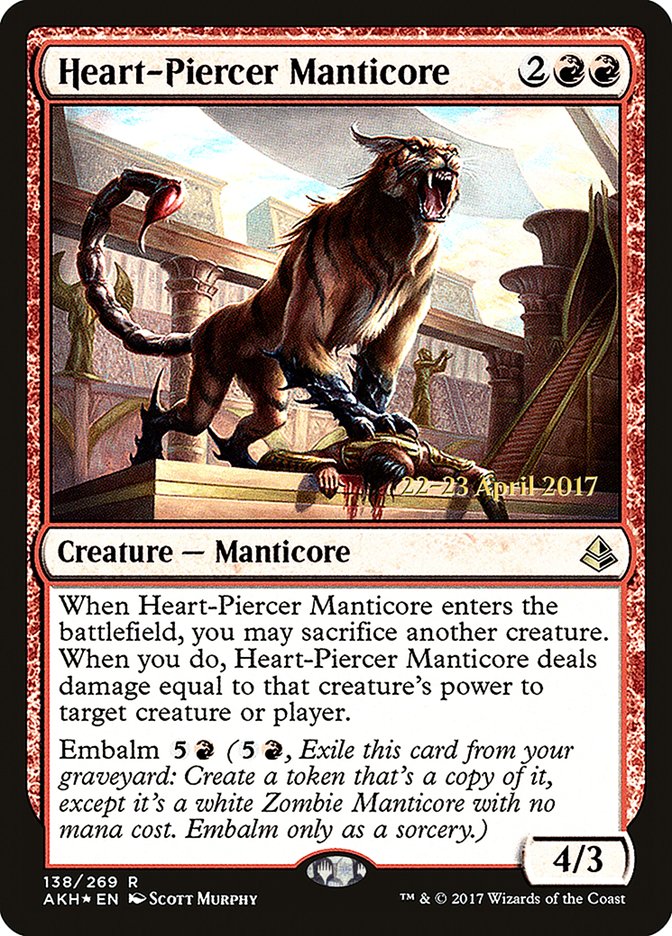 Heart-Piercer Manticore [Amonkhet Promos] | Empire Gaming NC