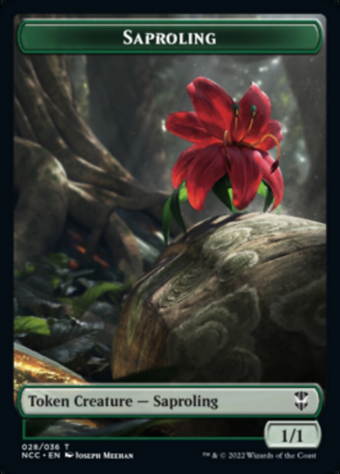 Beast // Saproling Double-sided Token [Streets of New Capenna Commander Tokens] | Empire Gaming NC