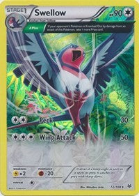 Swellow (72 Delta) (72) [XY - Roaring Skies] | Empire Gaming NC