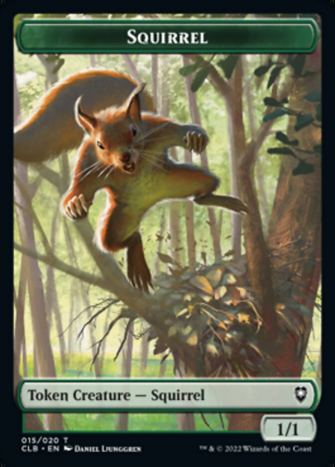 Treasure // Squirrel Double-sided Token [Commander Legends: Battle for Baldur's Gate Tokens] | Empire Gaming NC